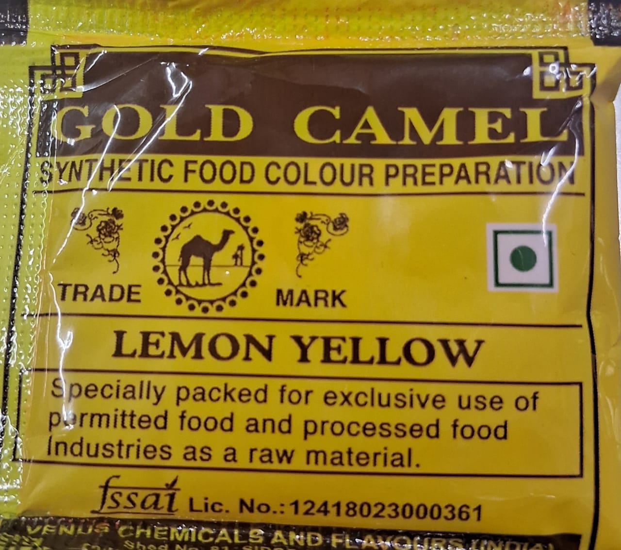 colour podi (jilabi powder) (Lemon Yellow)
